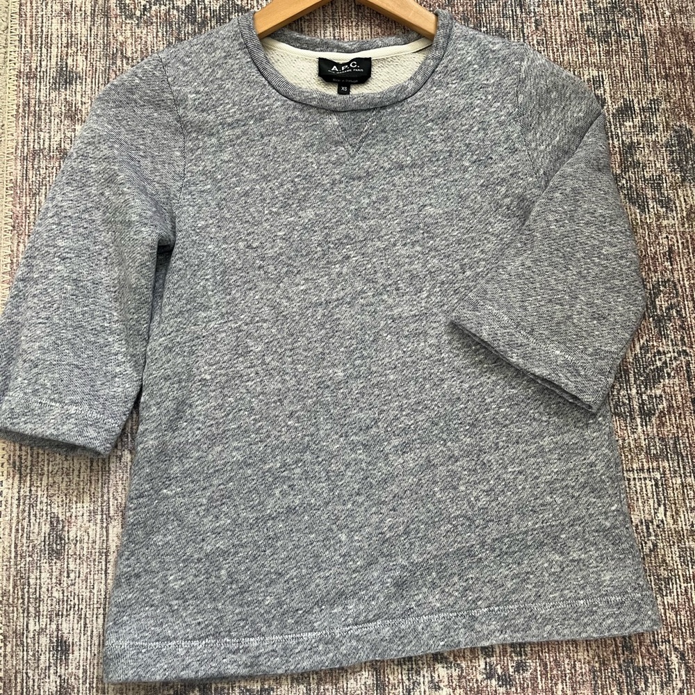 A.P.C. Sweater-like top - cotton linen blend